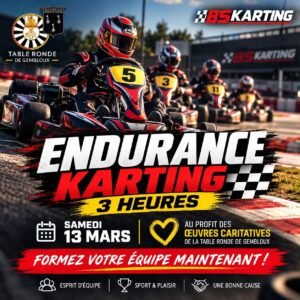 Endurance de karting : samedi 13 mars 2027